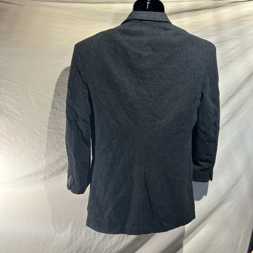GGG Clothes Mens 38R Charcoal Grey Cashmere Wool Blend Sport Coat Blazer Jacket